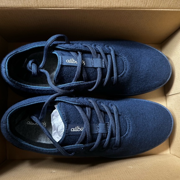 Allbirds NWT NIB Navy Blue Wool Runner Go - Men's Size 11 - Picture 5 of 15